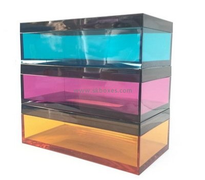 Hot selling acrylic tissue box transparent plastic box transparency plexiglass box BTB-155