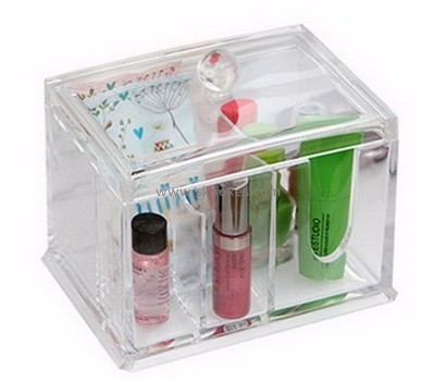 Customized acrylic plexiglass box cheap makeup box plastic storage box without lid BMB-037