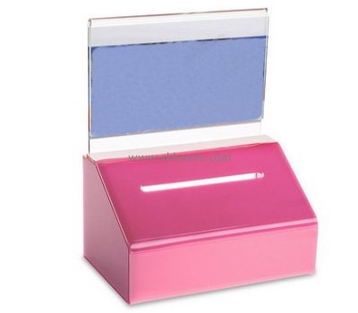 China acrylic boxes suppliers direct sale acrylic safety suggestion box ballot box for sale BBS-047