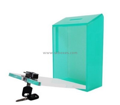 China acrylic boxes suppliers  custom design acrylic locked suggestion box staff suggestion box BBS-049
