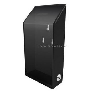 Supplying acrylic floor standing ballot box locking ballot box black ballot box BBS-063