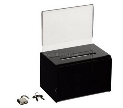 Custom design acrylic plexiglass ballot box black box ballot box voting BBS-129