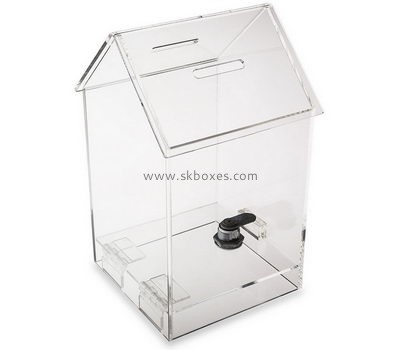 Wholesale acrylic antique ballot box small ballot box clear acrylic ballot box BBS-140