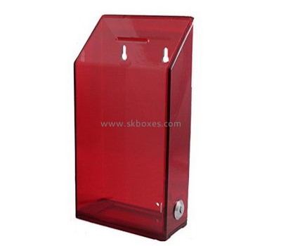 Custom acrylic large ballot box ballotbox clear ballot box with lock BBS-149