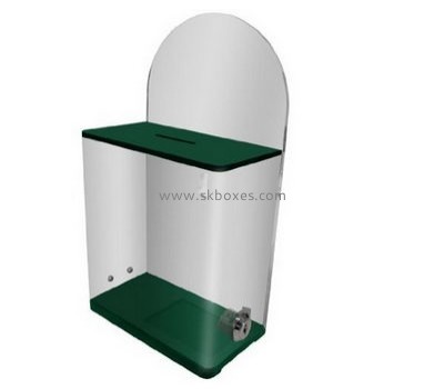 Custom acrylic transparent ballot box clear suggestion box suggestion box with lock BBS-169