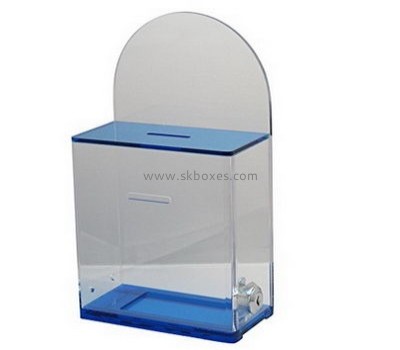 Custom acrylic suggestion boxes clear suggestion box clear ballot box with lock BBS-178