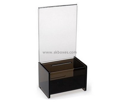 Custom design black suggestion box acrylic ballot box cheap ballot boxes BBS-191