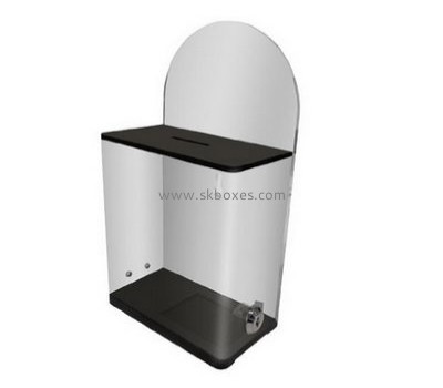 Customized acrylic suggestion box lockable ballot box voting box BBS-194