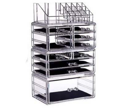 Custom clear acrylic boxes makeup organizers beauty cases BMB-045