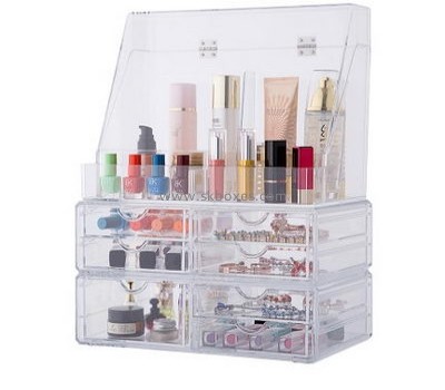 Custom acrylic display box makeup box shop large makeup case BMB-049