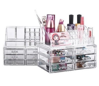 Custom acrylic drawers makeup box case clear makeup box BMB-052
