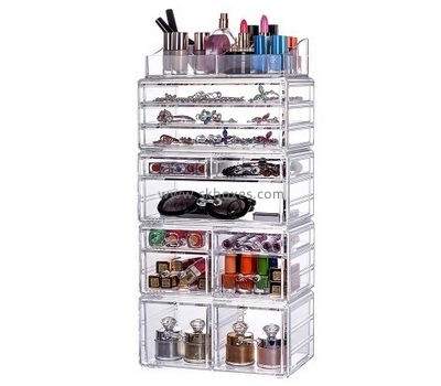 Custom large acrylic display case cosmetic box organizer beauty makeup box BMB-068