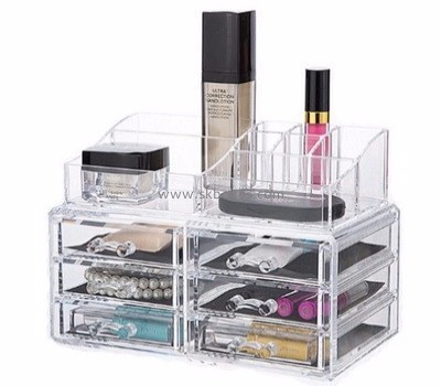 Custom plexiglass container cosmetic organizer box best makeup boxes BMB-073