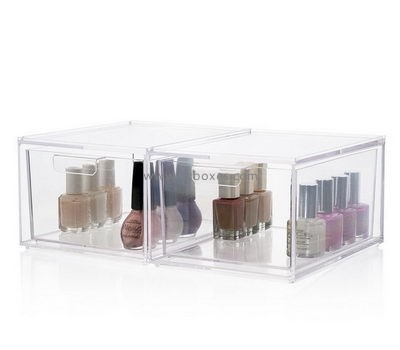Customized clear acrylic containers cheap makeup boxes makeup containers BMB-076