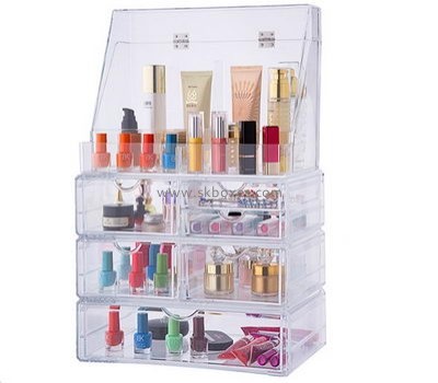 Custom acrylic plastic box best makeup boxes best makeup case organizer BMB-082