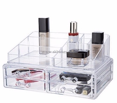 Custom clear acrylic display box makeup holder box makeup organiser box BMB-085