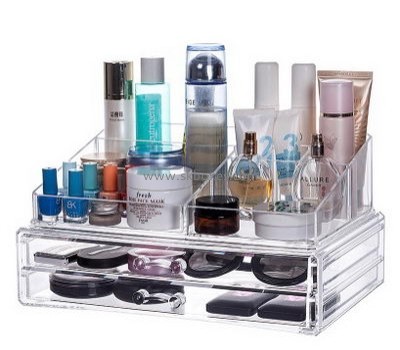 Custom lucite display case best cosmetic case large makeup case organizer BMB-087