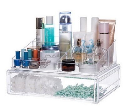 Custom acrylic display boxes clear cosmetic storage case cheap makeup box organizer BMB-096