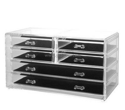 Acrylic box manufacturer custom cosmetic storage containers cheap makeup box organizer BMB-102