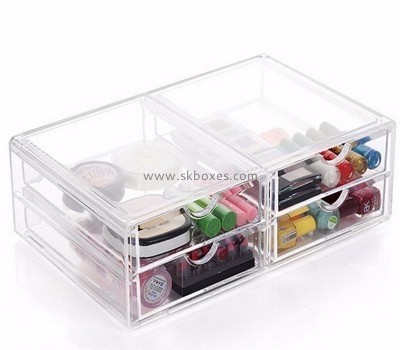 Customized acrylic display boxes wholesale cosmetic case organizer small makeup storage BMB-112