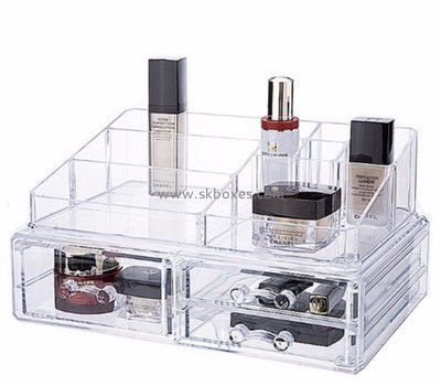 Customized small acrylic containers cosmetic makeup box best makeup organizer case BMB-125