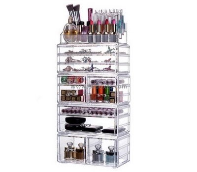 Custom acrylic clear perspex boxes cosmetic makeup organizer BMB-134
