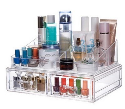 Custom acrylic countertop cosmetic  beauty makeup storage box display case BMB-145