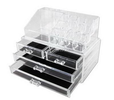 Wholesale acrylic boxes cheap clear makeup organizer for cosmetics BMB-155
