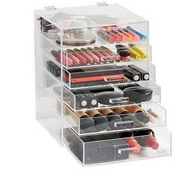 Custom acrylic cheap cosmetic makeup brush organizer case display box BMB-158