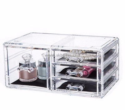 Custom acrylic lucite beauty makeup cases boxes for sale BMB-187