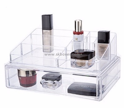 Custom acrylic perspex storage drawers small beauty case professional makeup box BMB-190