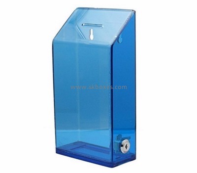 Acrylic box factory custom plexiglass acrylic display fundraising collection boxes BDB-080