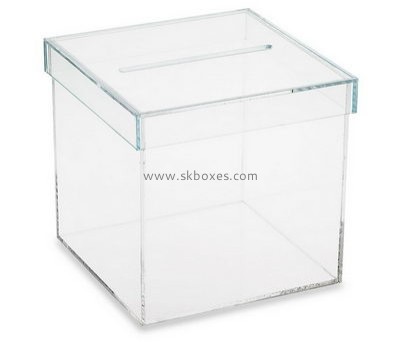 Box manufacturer customize clear acrylic display boxes with lid BDC-077