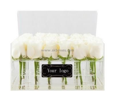 Box factory customize clear display case personalised flower box BDC-080