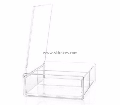 Acrylic box manufacturer customize small clear acrylic box with lid BDC-133