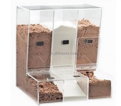 Acrylic box manufacturer customize food display boxes food dispenser BDC-168