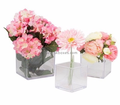 Acrylic box factory customize acrylic flower box acrylic vase BDC-178