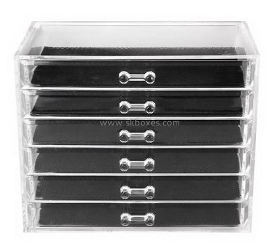 Acrylic box factory customize clear plastic display cases plastic drawer box BDC-182