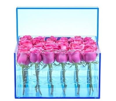 Box factory customize luxury acrylic rose flower box BDC-206