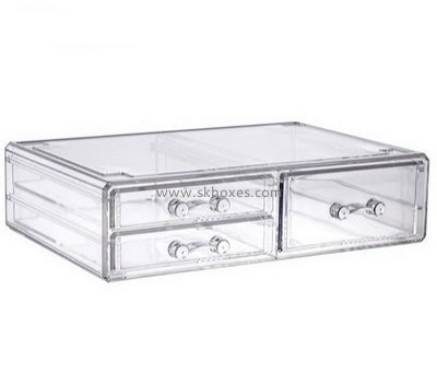 Acrylic box manufacturer customize 3 drawer acrylic storage box BDC-222