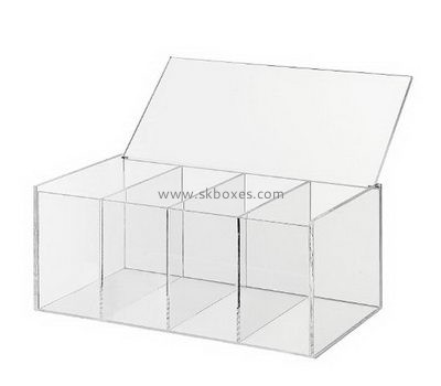 Acrylic box manufacturer customize countertop display cases acrylic box with lid BDC-228