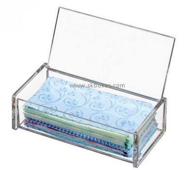 Acrylic box manufacturer customized acrylic towel storage box with lid BDC-328