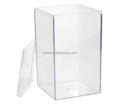 Acrylic box manufacturer customized large acrylic plastic storage boxes with lid BDC-419
