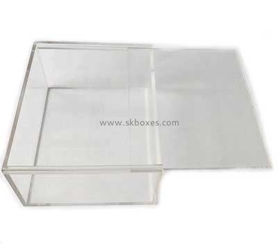 Acrylic box factory customized plastic acrylic box with sliding lid BDC-423