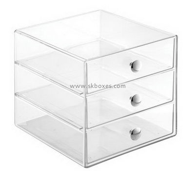 Plastic manufacturing companies custom plexiglass 3 drawer box BDC-721