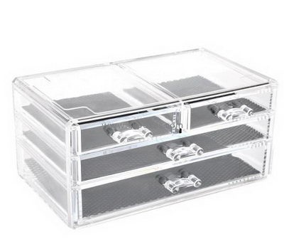 Acrylic items manufacturers custom clear drawer organizer display box BDC-750
