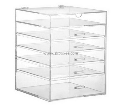 Plastic fabrication company custom clear acrylic drawer storage box BDC-784