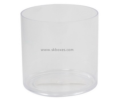 Acrylic plastic manufacturers custom acrylic round containers  box BDC-941