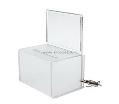 Custom and wholesale acrylic voting ballot box with lock BBS-209