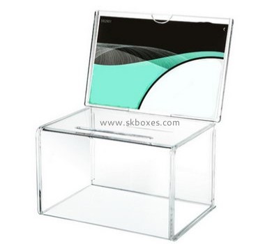 Bespoke transparent lucite ballot boxes for sale BBS-360
